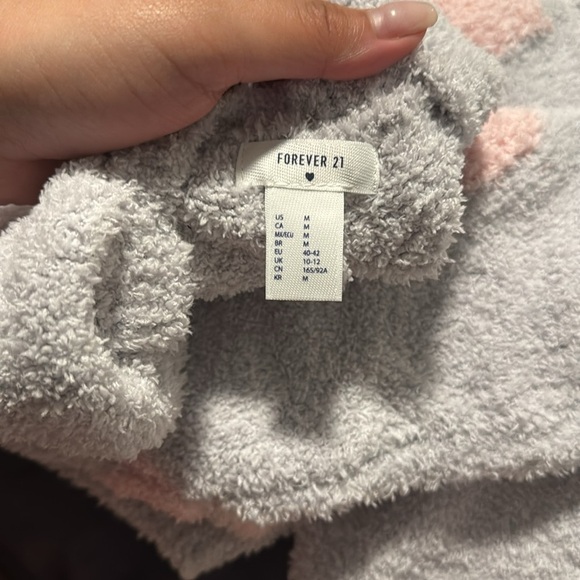 Cozy Women Pajamas with Pink Hearts - Picture 3 of 3